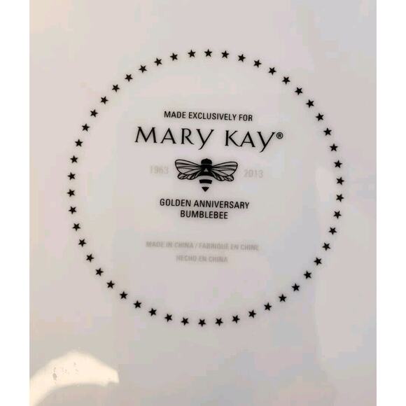 Mary Kay Golden Anniversary Bumble Bee 3 Piece Place Setting 2 Plates 1 Bowl - Picture 6 of 12